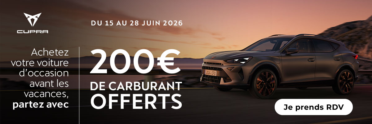 Offres carburant Cupra JPO juin 2026